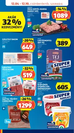 SZELETELT BACON, 200 g/csomag - amely érvényes a következő dátumtól: 04.12.2025 | Oldal: 14