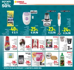 Anteprima del volantino Conad volantino Superstore Lombardia valido a partire dal 11.03.2026 | Pagina: 32 | Prodotti: Ammorbidente, Tritatutto, Ortaggi, Friggitrice