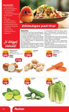 Auchan Akciós újság - amely érvényes a következő dátumtól: 16.10.2025 | Oldal: 12 | Termékek: Kínai kel, Rizstészta, Szósz, Cukor