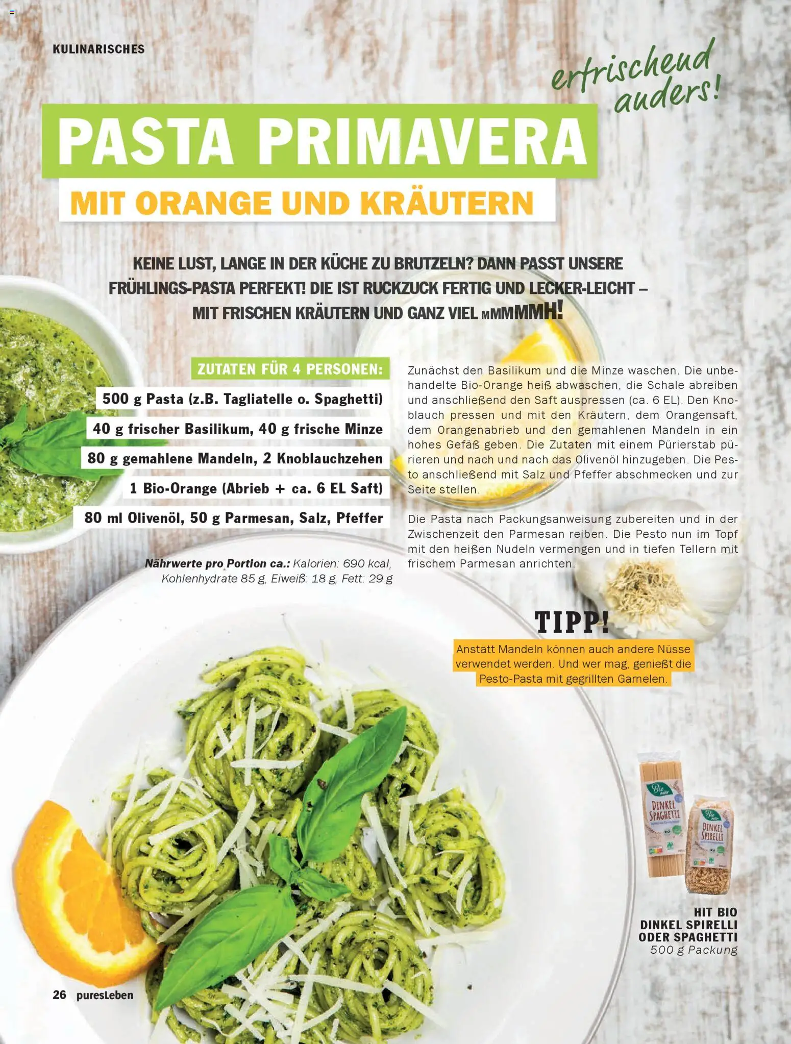 HIT pures Leben 02/2026 – gültig ab 14.04.2026 | Seite: 26 | Produkte: Küche, Salz, Pfeffer, Pasta
