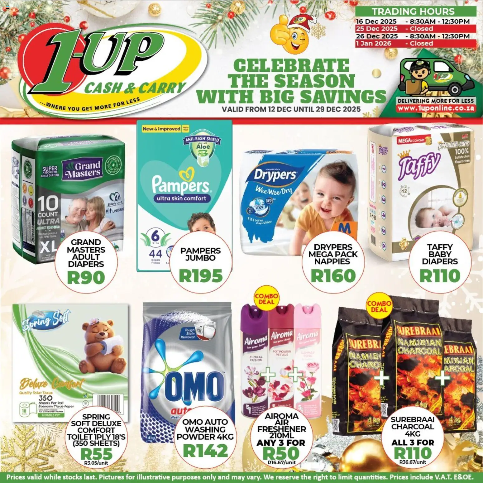 New 1UP Cash & Carry catalogue – valid from 12.12.2025 | Page: 7 | Products: Toilet, Powder, Paper, Nappies