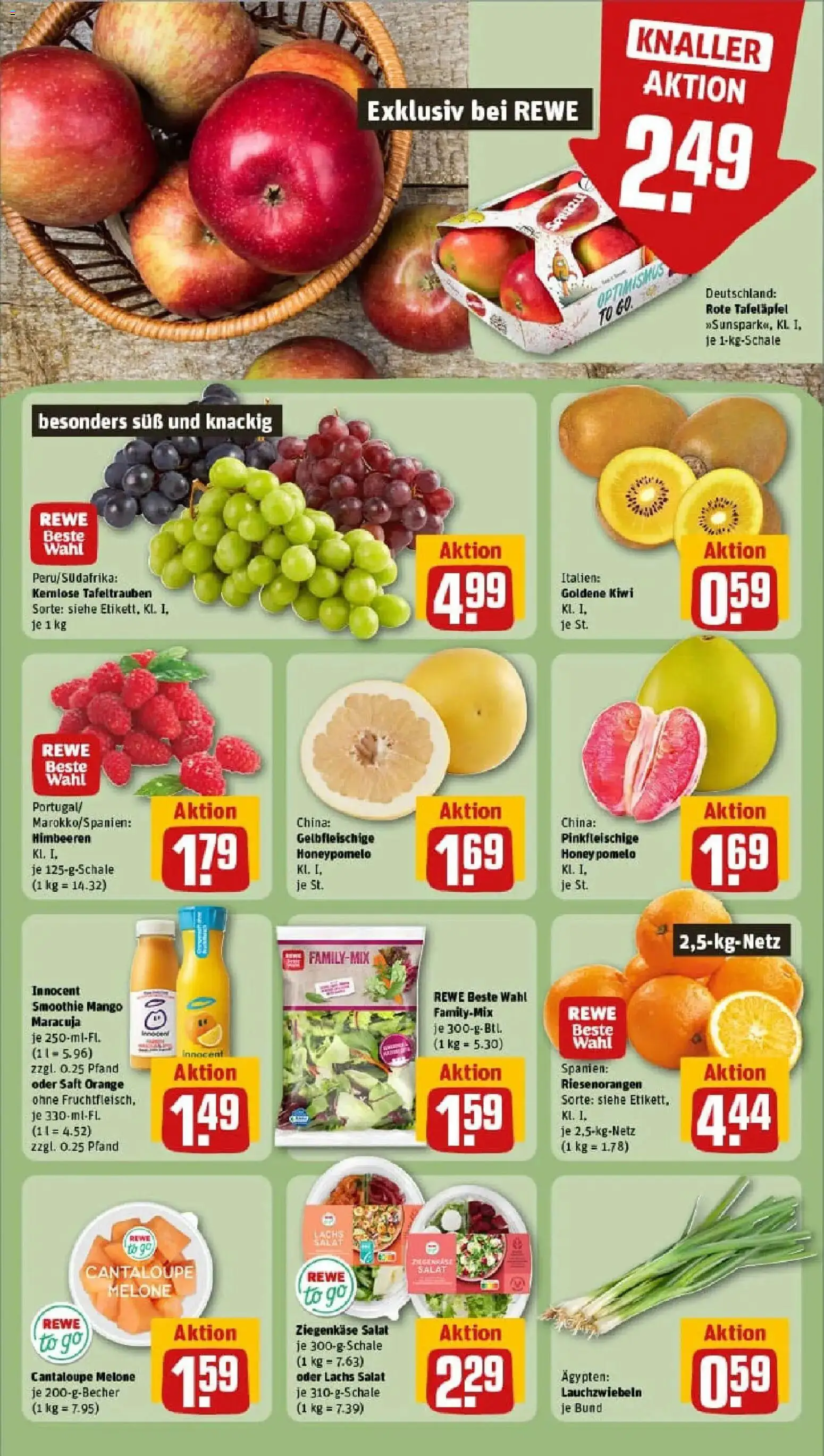 Rewe prospekt Fellbach	 – gültig ab 11.01.2026 | Seite: 6 | Produkte: Himbeeren, Lachs, Saft, Salat