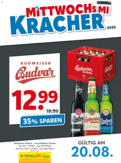 Getränkeland Mittwochs Kracher gültig ab dem 20.08.2025