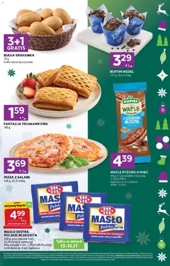 Pogląd oferty "Stokrotka Gazetka - Express" - ważna od 13.11.2025 | Strona: 3 | Produkty: Stokrotka, Bułka, Masło, Pizza