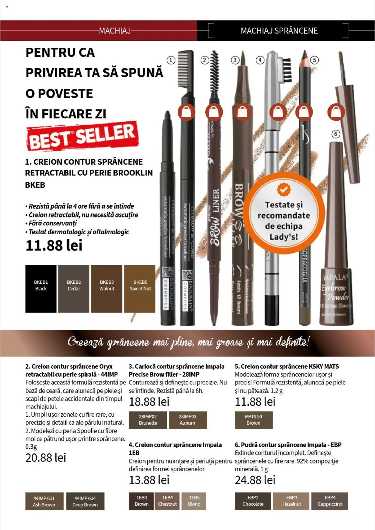 Noul catalog Lady’s – valabil de la 25.09.2025 | Pagină: 87 | Produse: Machiaj, Pudră, Perie