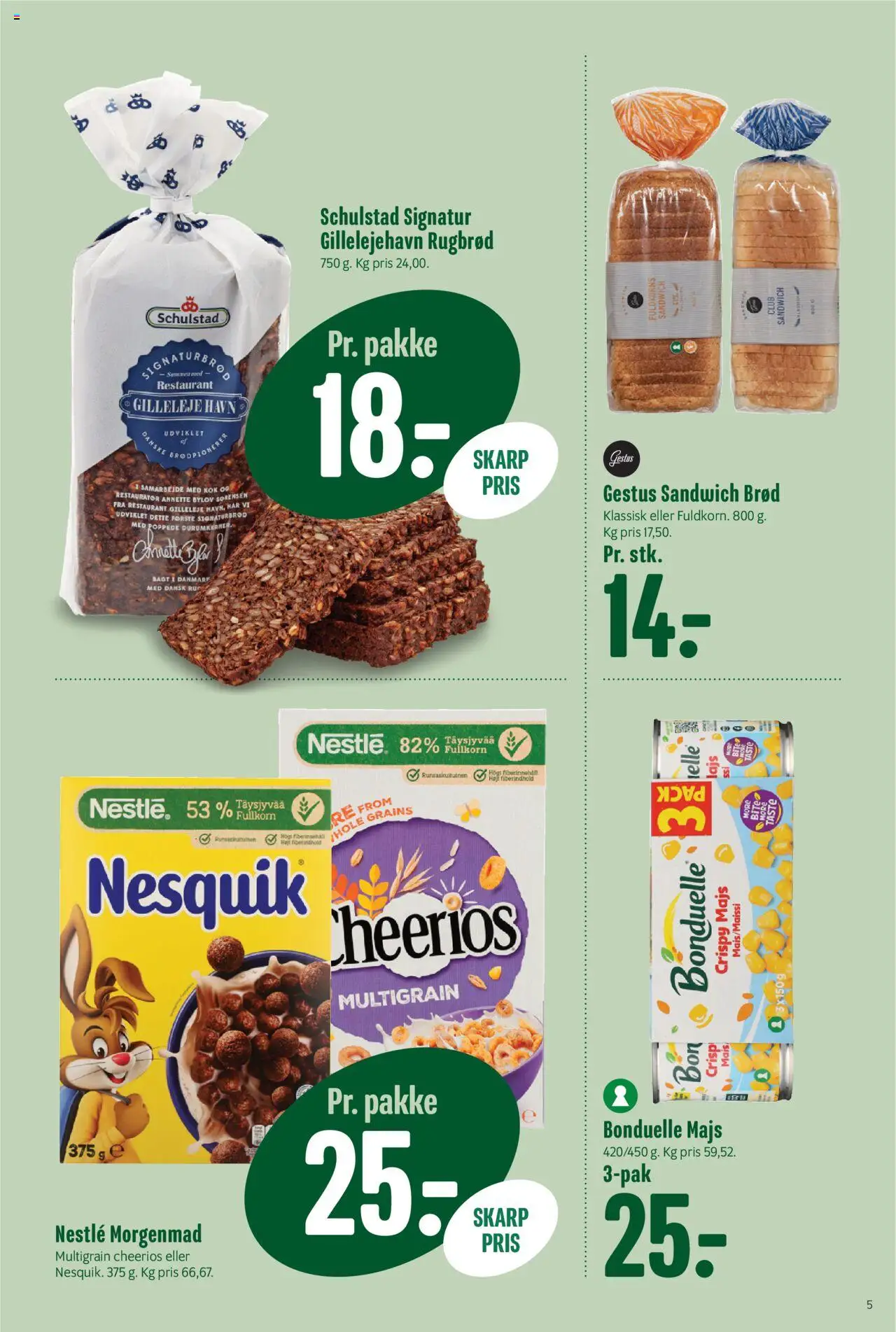 Min Købmand tilbudsavis – gyldig fra 17.10.2025 | Side: 6 | Produkter: Brød, Majs, Rugbrød