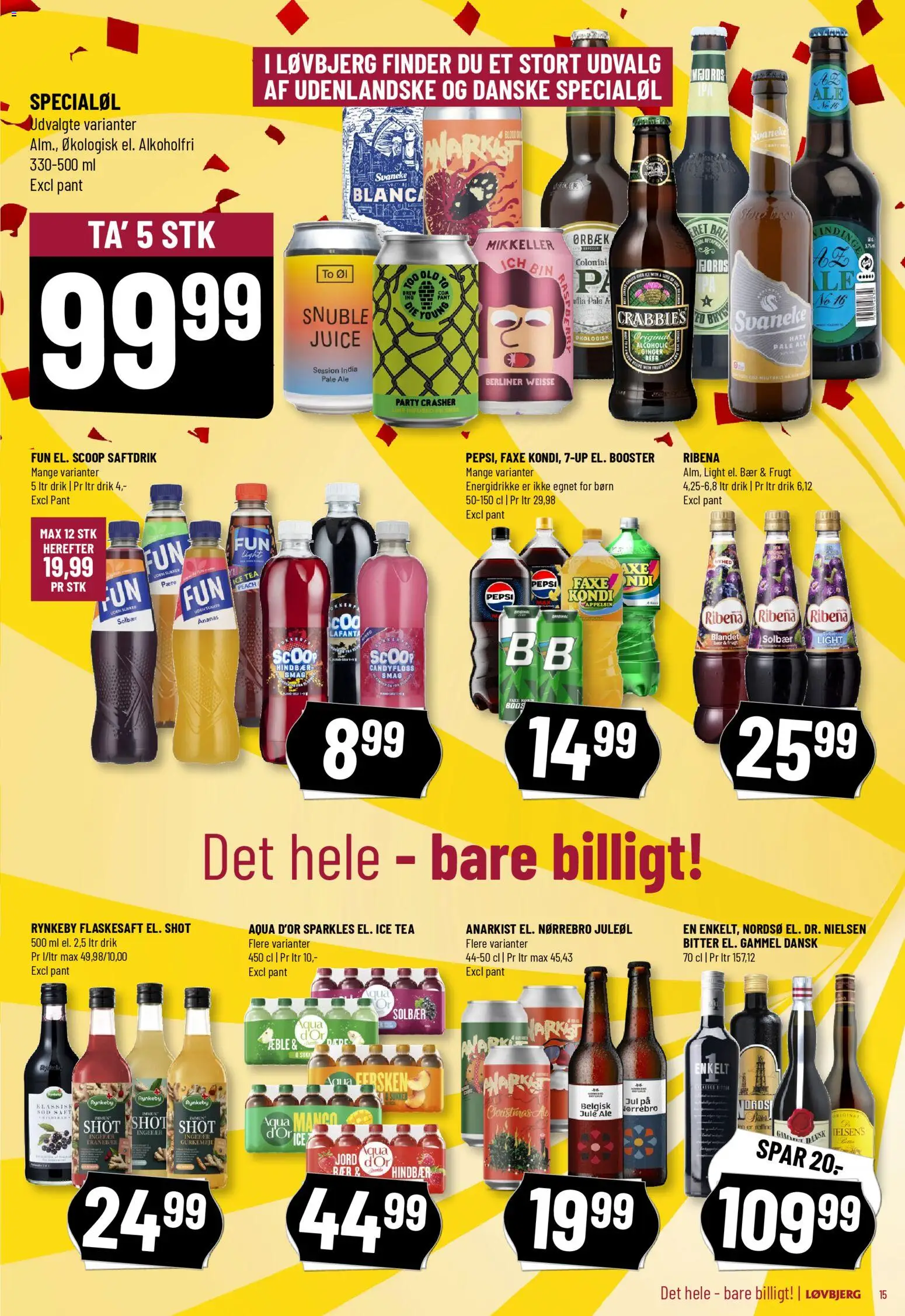 Løvbjerg tilbudsavis – gyldig fra 31.10.2025 | Side: 15 | Produkter: Ingefær, Solbær, Sukker, Pepsi