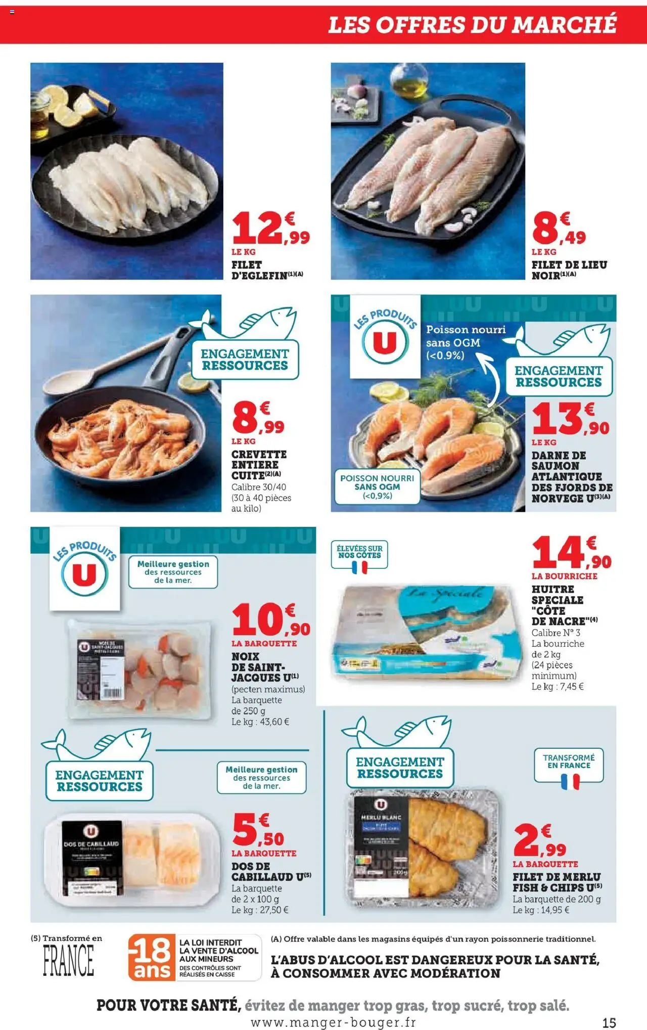 {H1} | Page: 15 | Produits: Poissonnerie, Dos de cabillaud, Chips, Noix
