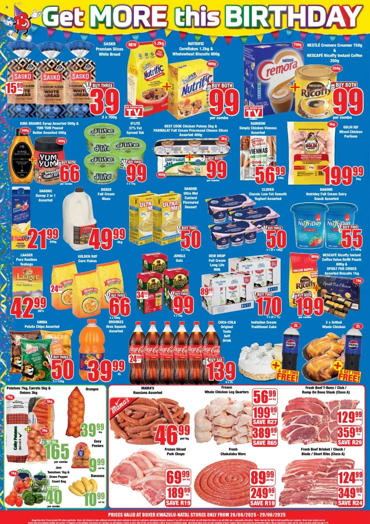 Boxer KwaZulu-Natal - Specials │ valid from 26.06.2025 | Page: 2 | Products: Corn, Bananas, Beef, Pepper