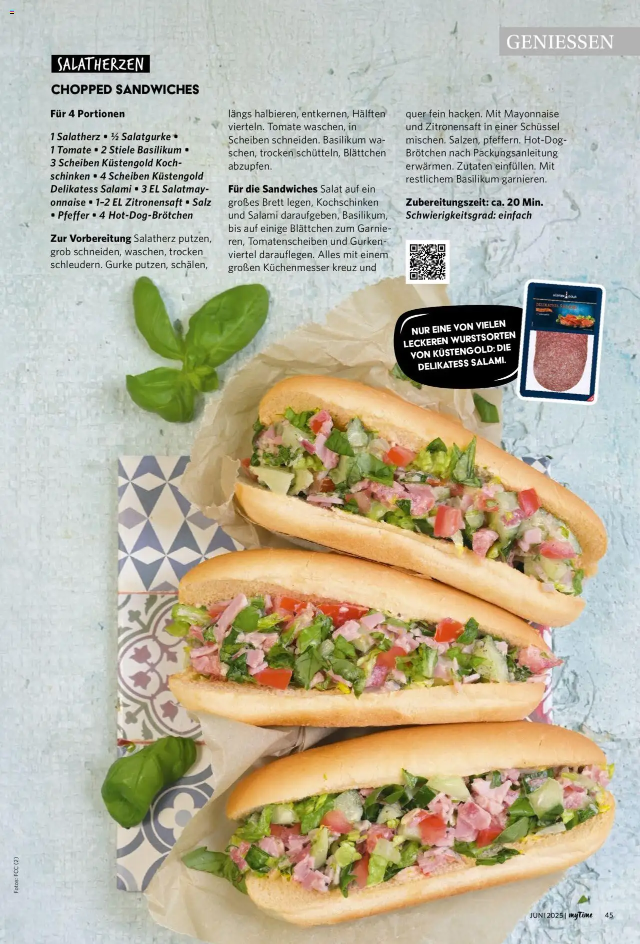 Combi - myTime Juni 2025 - gültig ab dem 01.06.2025 | Seite: 45 | Produkte: Mayonnaise, Pfeffer, Salami, Gurken