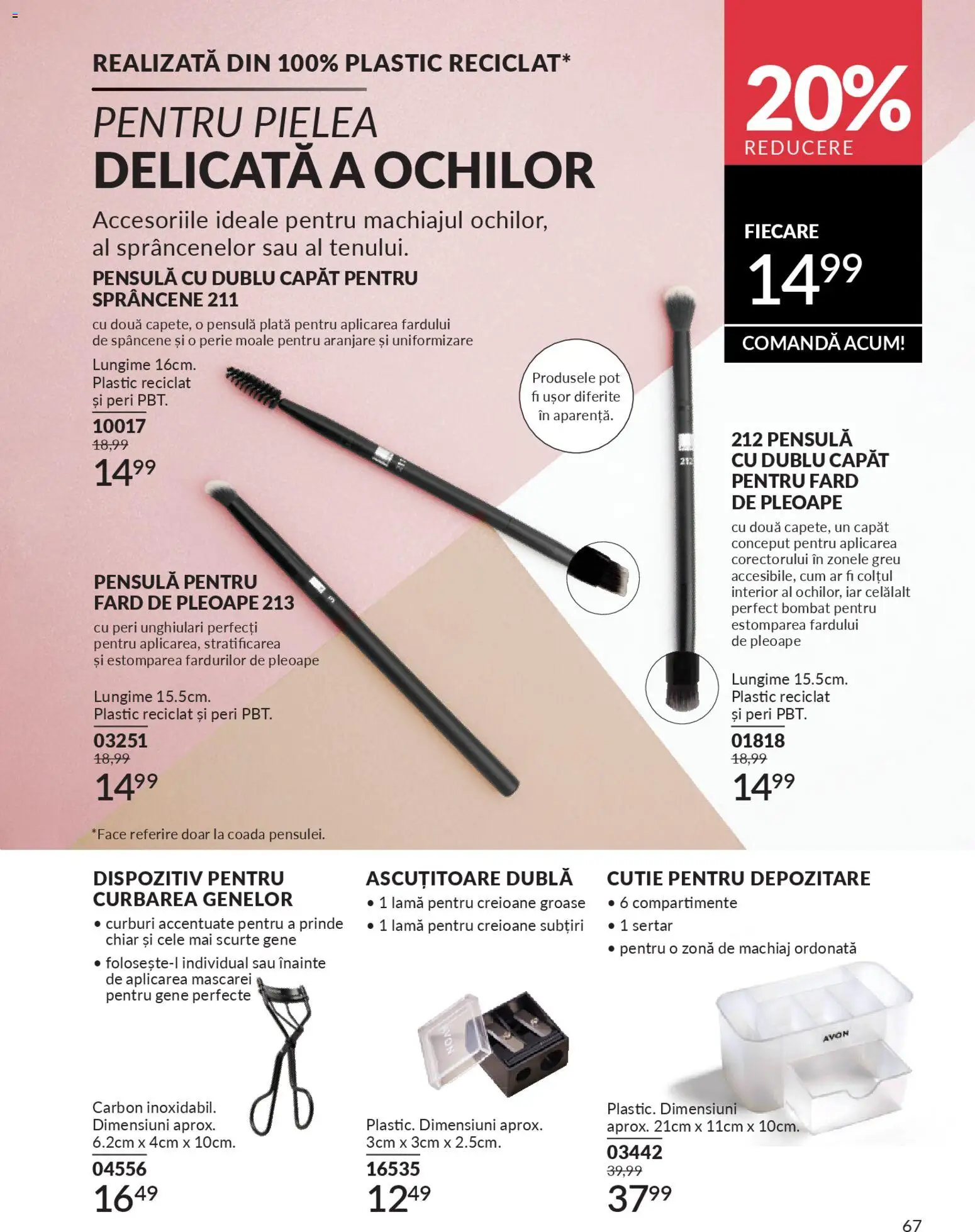 Noul catalog Avon – valabil de la 01.01.2026 | Pagină: 69 | Produse: Cutie, Machiaj, Cutie pentru depozitare, Perie