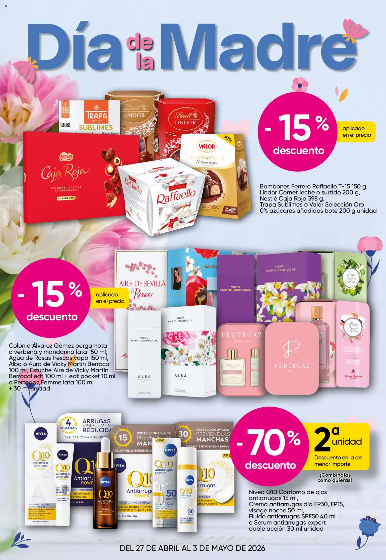 Froiz Especial Día de la Madre │ válido desde el 27.04.2026 | Página: 1 | Productos: Leche, Chocolate, Crema, Caja