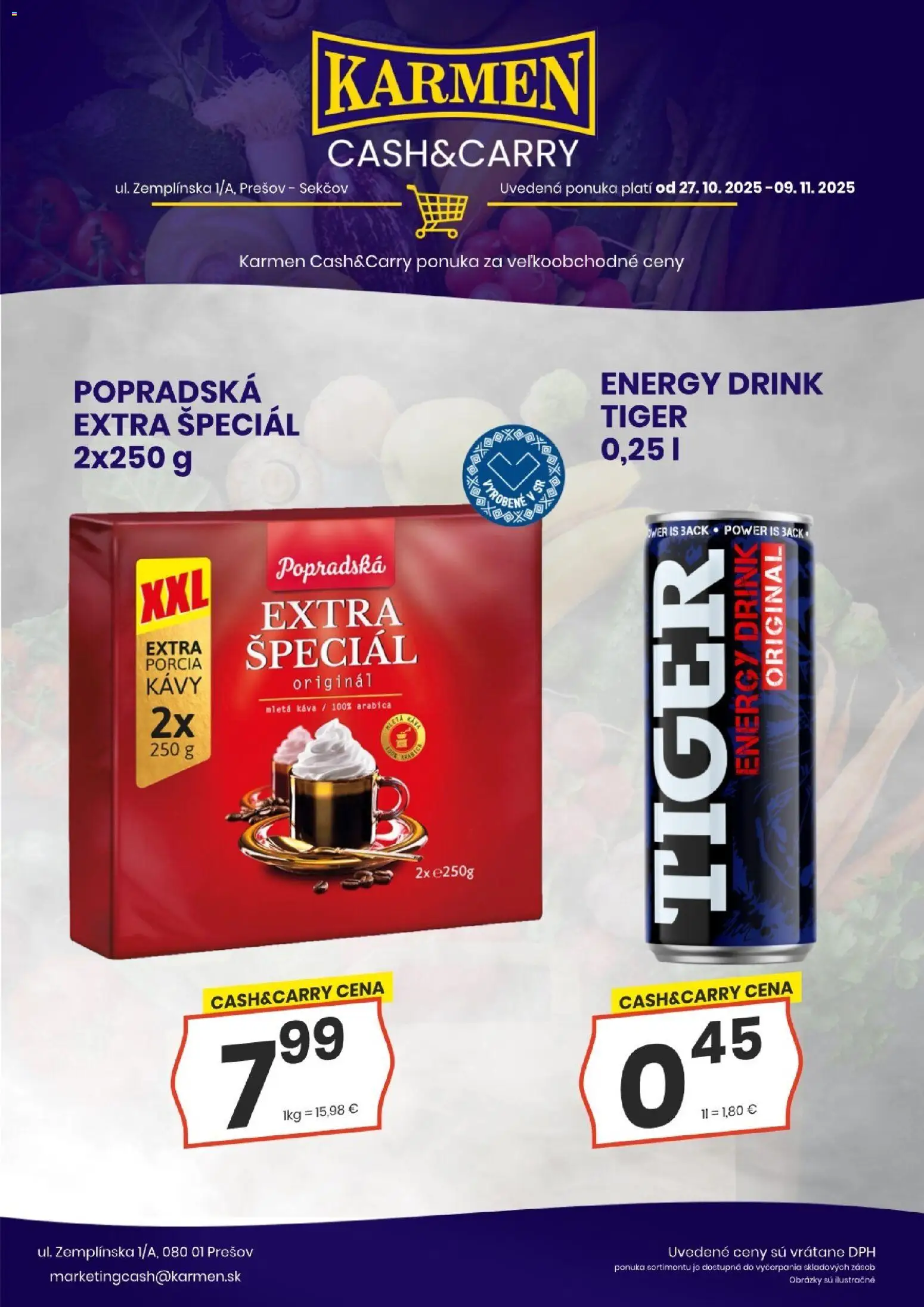 Nové KARMEN CBA akcie – leták je platný od 27.10.2025 | Strana: 5 | Produkty: Káva