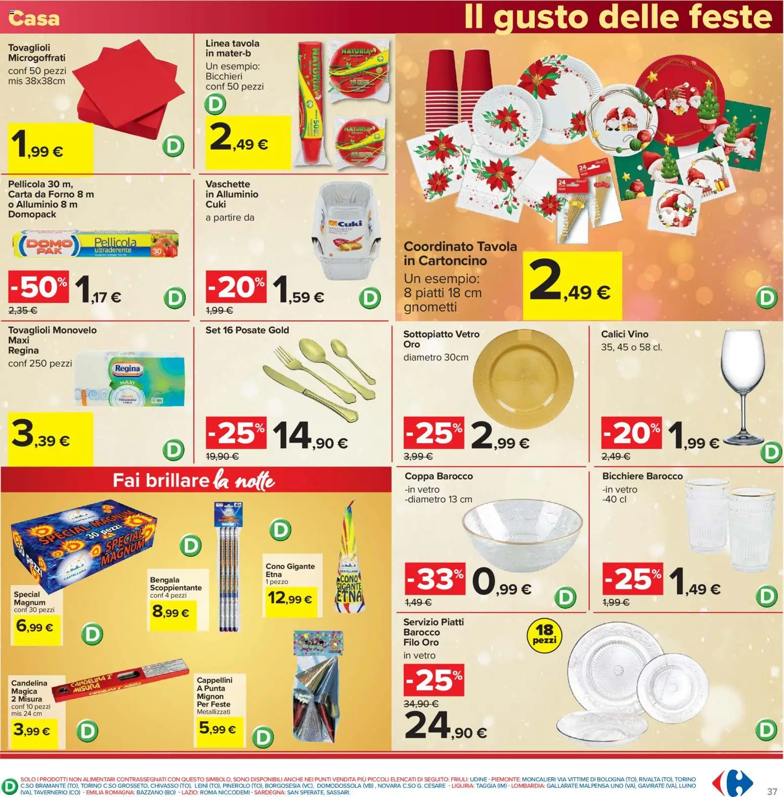 Volantino Carrefour del 16.12.2025 | Pagina: 37 | Prodotti: Forno, Pellicola, Alluminio, Vaschette