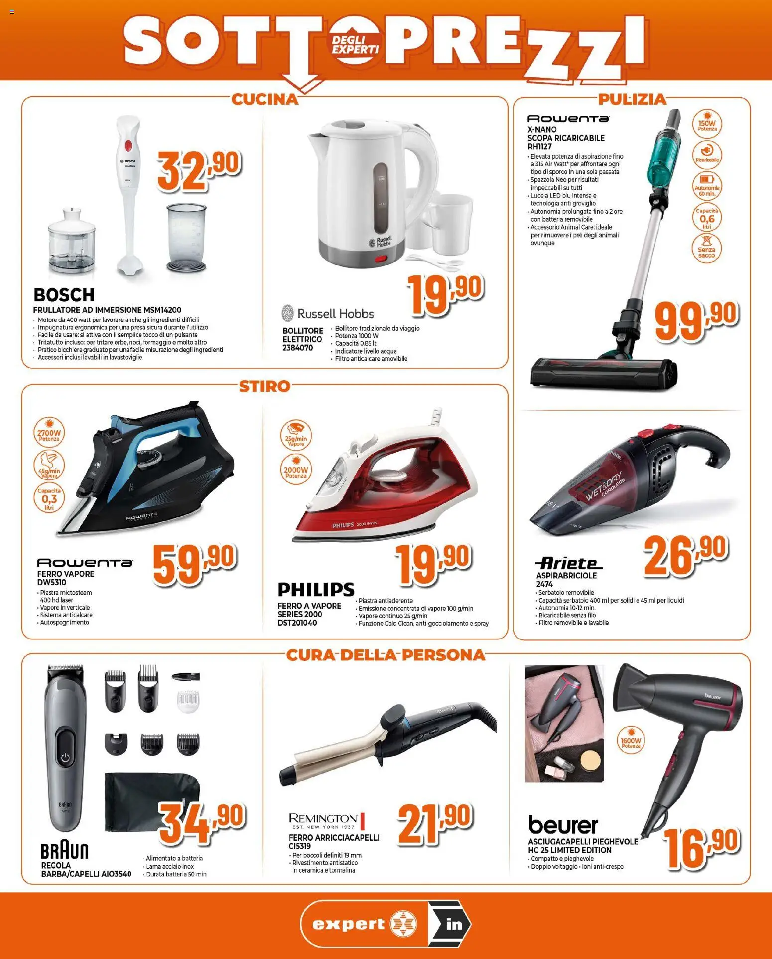 Volantino Ipercoop del 12.03.2026 | Pagina: 4 | Prodotti: Lavastoviglie, Scopa, Ferro arricciacapelli, Batteria