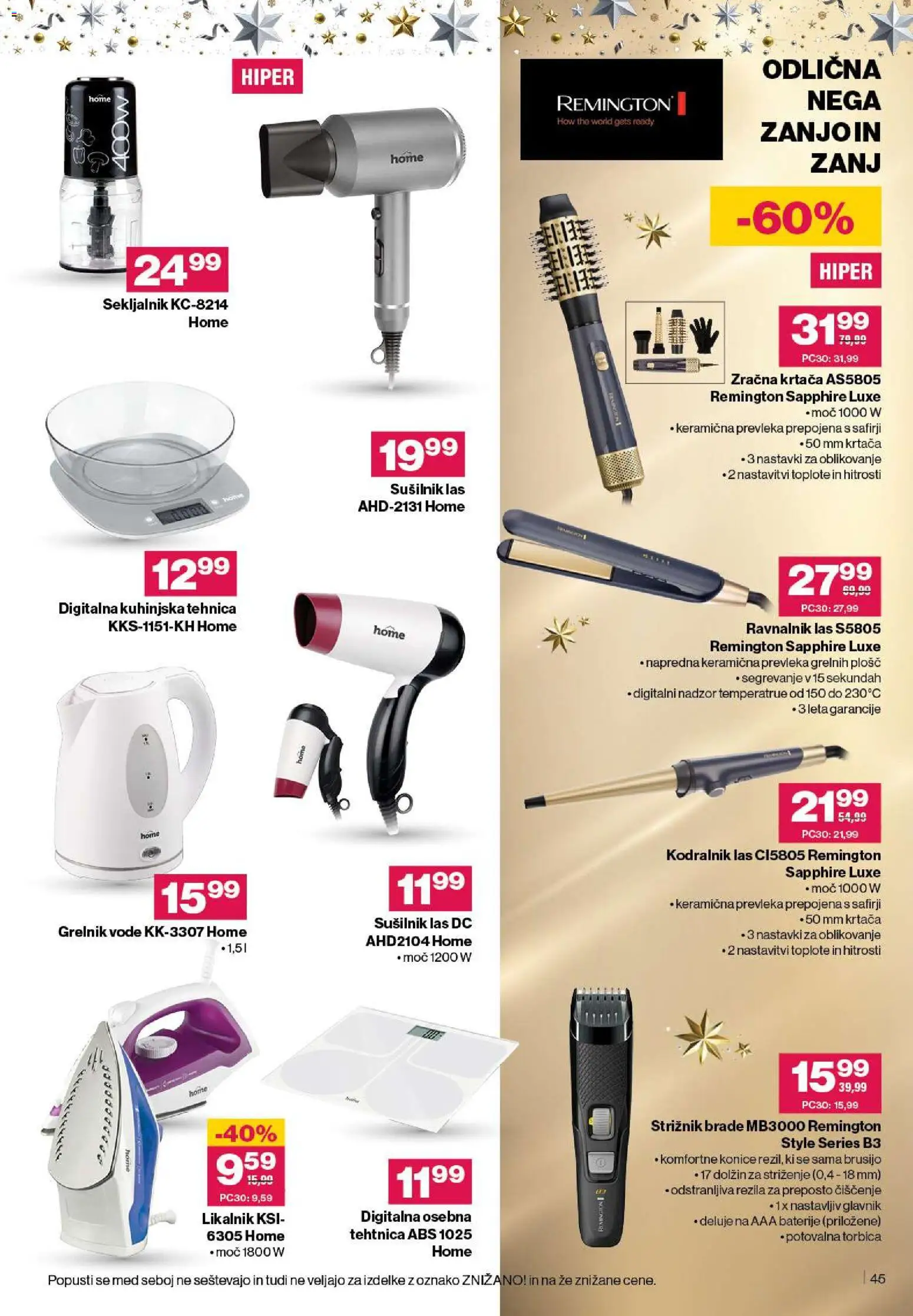 Novi Mercator katalog ponudbe – veljaven od 27.11.2025 | Stran: 47 | Izdelki: Likalnik, Ravnalnik las, Krtaca, Grelnik vode