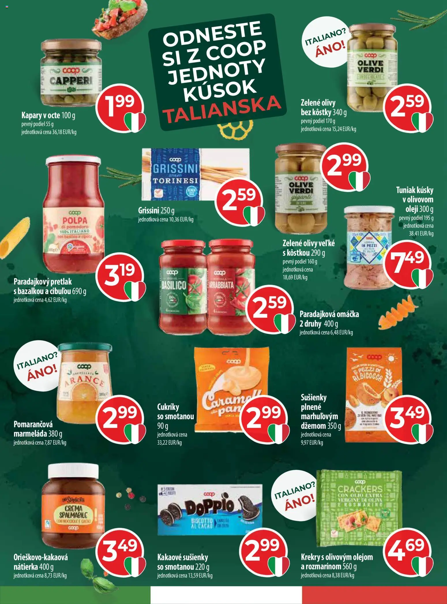 Nové COOP Jednota akcie – leták je platný od 13.11.2025 | Strana: 7 | Produkty: Tuniak, Cukríky, Omáčka