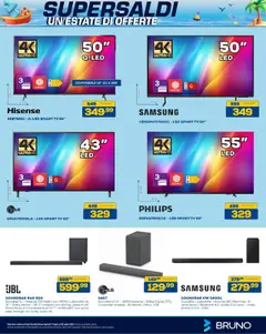 Volantino BRUNO del 17.07.2025 | Pagina: 34 | Prodotti: smart TV, Soundbar, TV, Samsung
