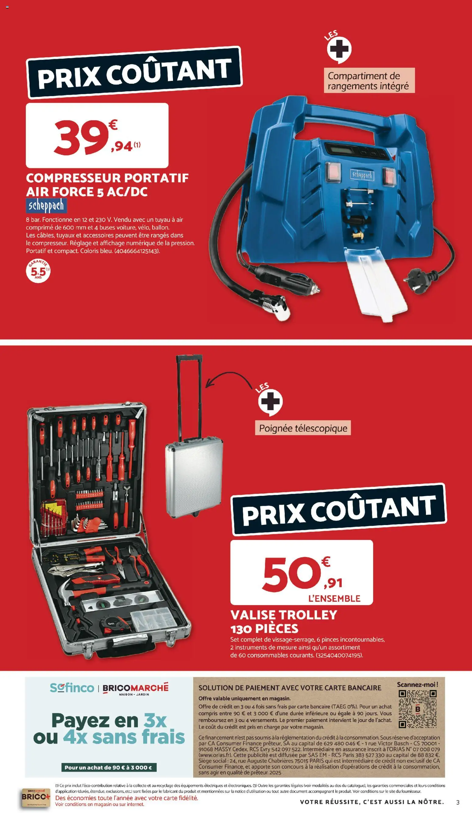 {H1} | Page: 3 | Produits: Pinces, Compresseur, Tuyau, Valise