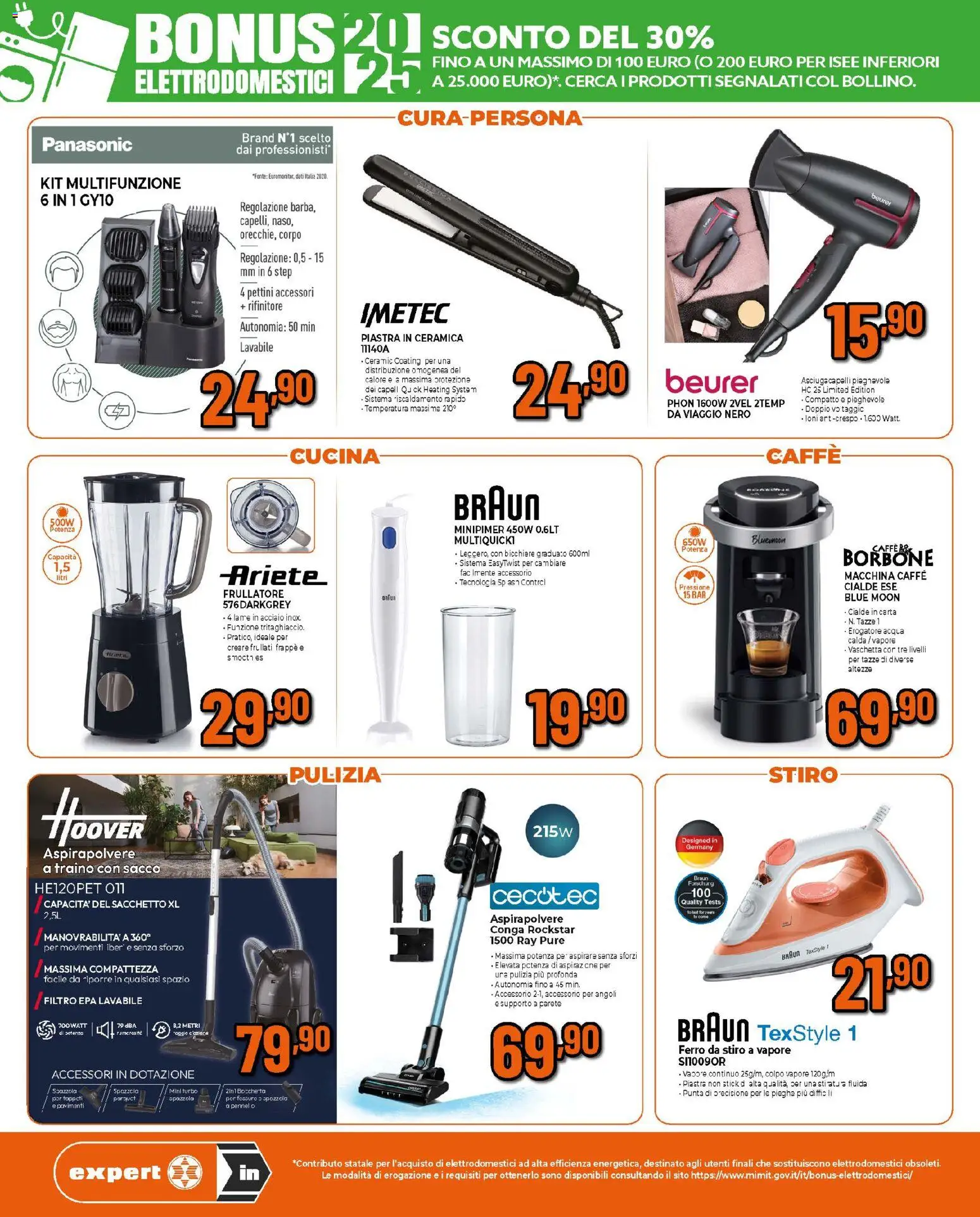 Volantino Ipercoop del 24.11.2025 | Pagina: 7 | Prodotti: Spazzola, Caffè, Frullatore, Asciugacapelli