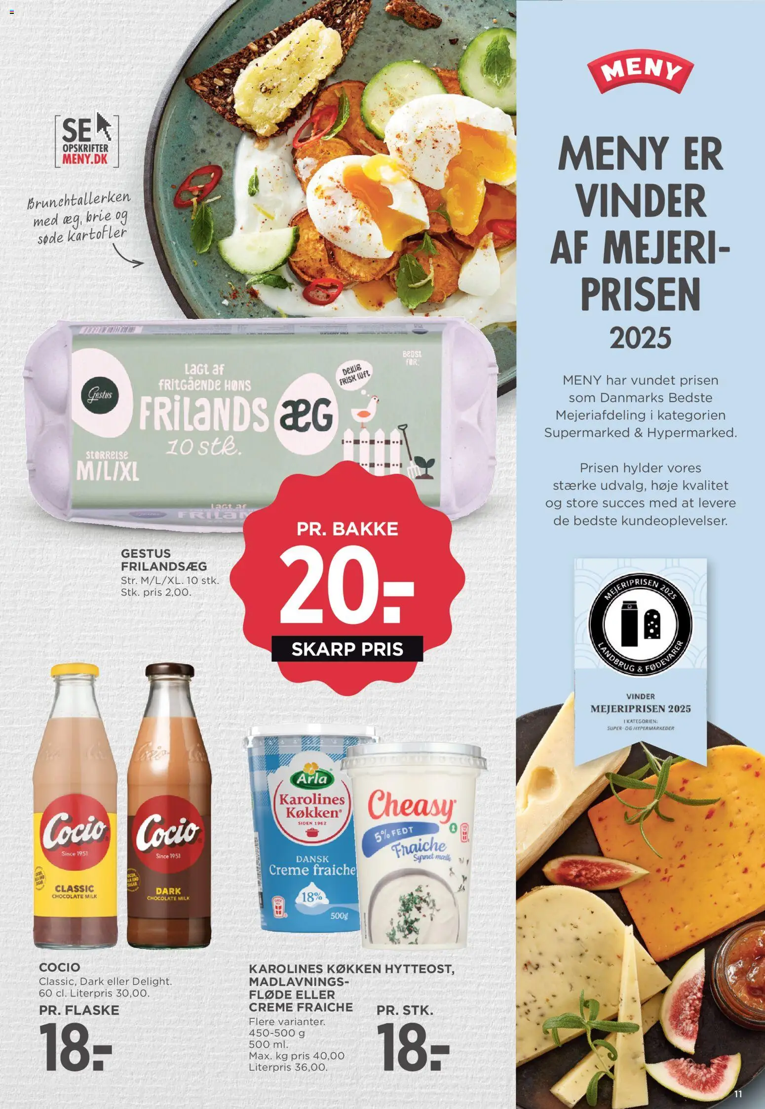 Meny tilbudsavis – gyldig fra 31.10.2025 | Side: 16 | Produkter: Mælk, Æg, Creme, Søde kartofler
