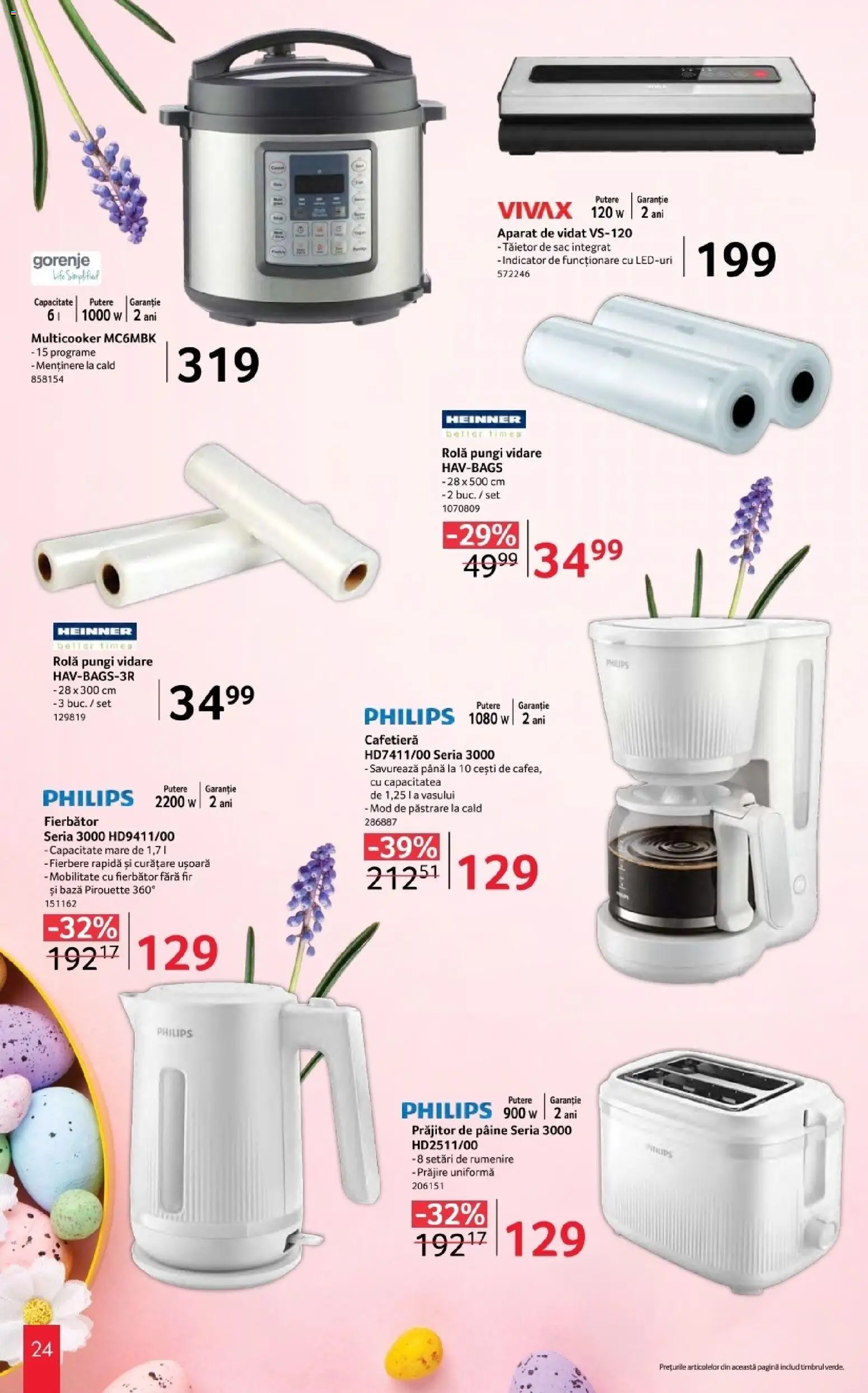 Noul catalog Selgros – valabil de la 20.03.2026 | Pagină: 24 | Produse: Enginar, Cafetieră, Pâine