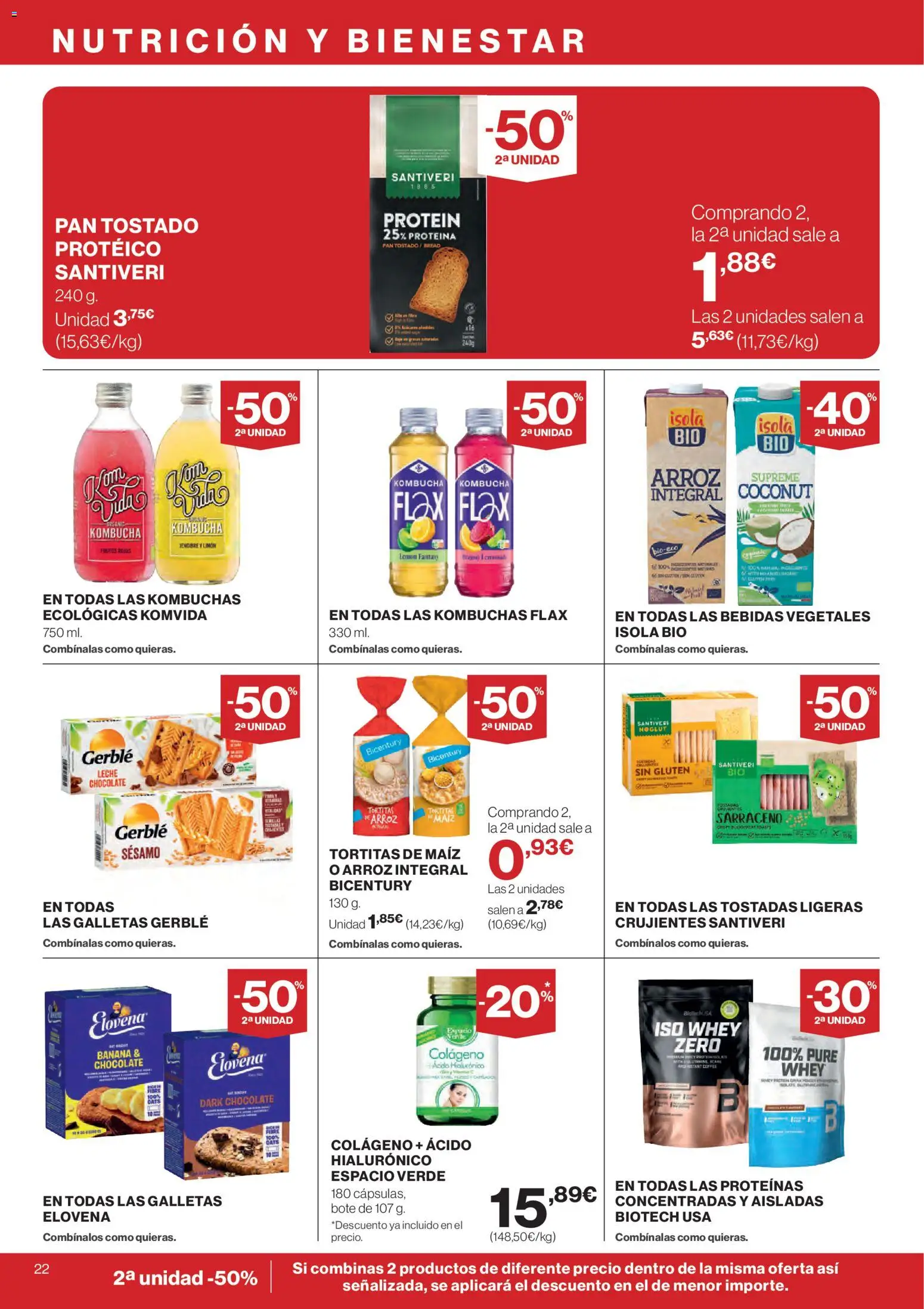 Supercor Canarias │ válido desde el 09.04.2026 | Página: 22 | Productos: Leche, Pan, Chocolate, Galletas