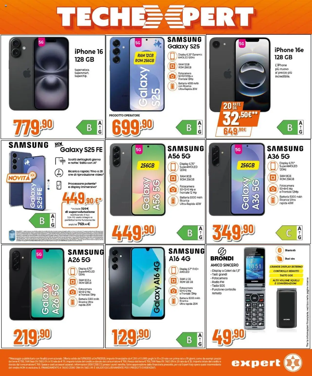 Volantino Expert del 11.09.2025 | Pagina: 28 | Prodotti: Radio, Fotocamera, Batteria, Samsung