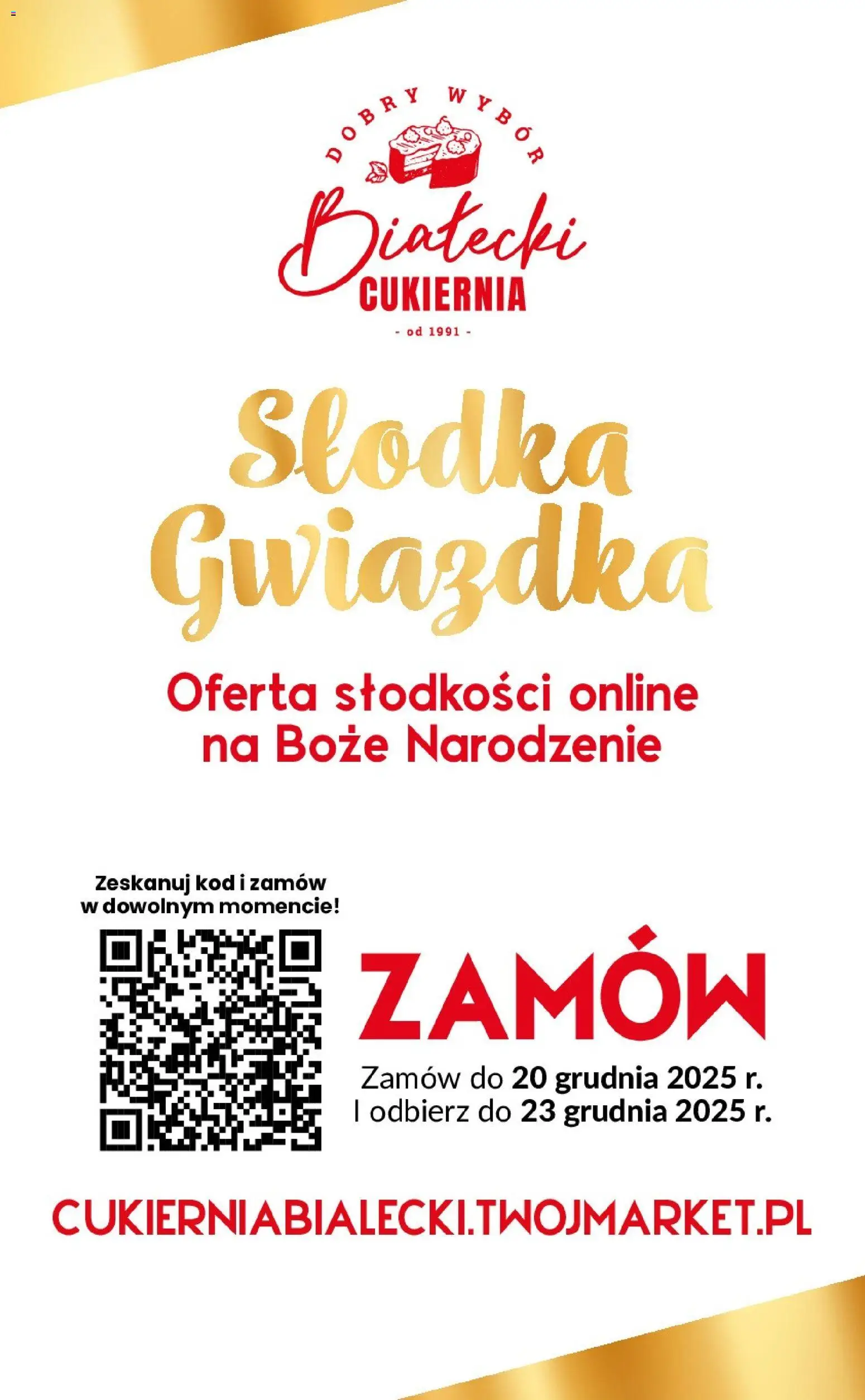Twój Market Gazetka - Słodkości online Cukierni Białecki na Boże Narodzenie od 01.12.2025 | Strona: 11