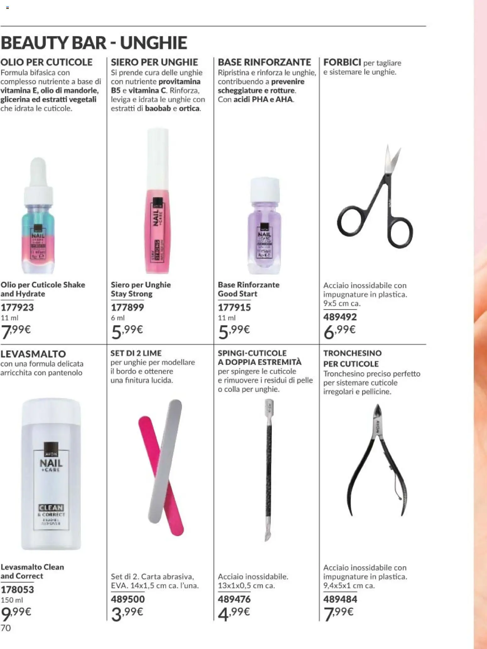 Volantino Avon del 01.05.2026 | Pagina: 70 | Prodotti: Olio, Lime, Colla