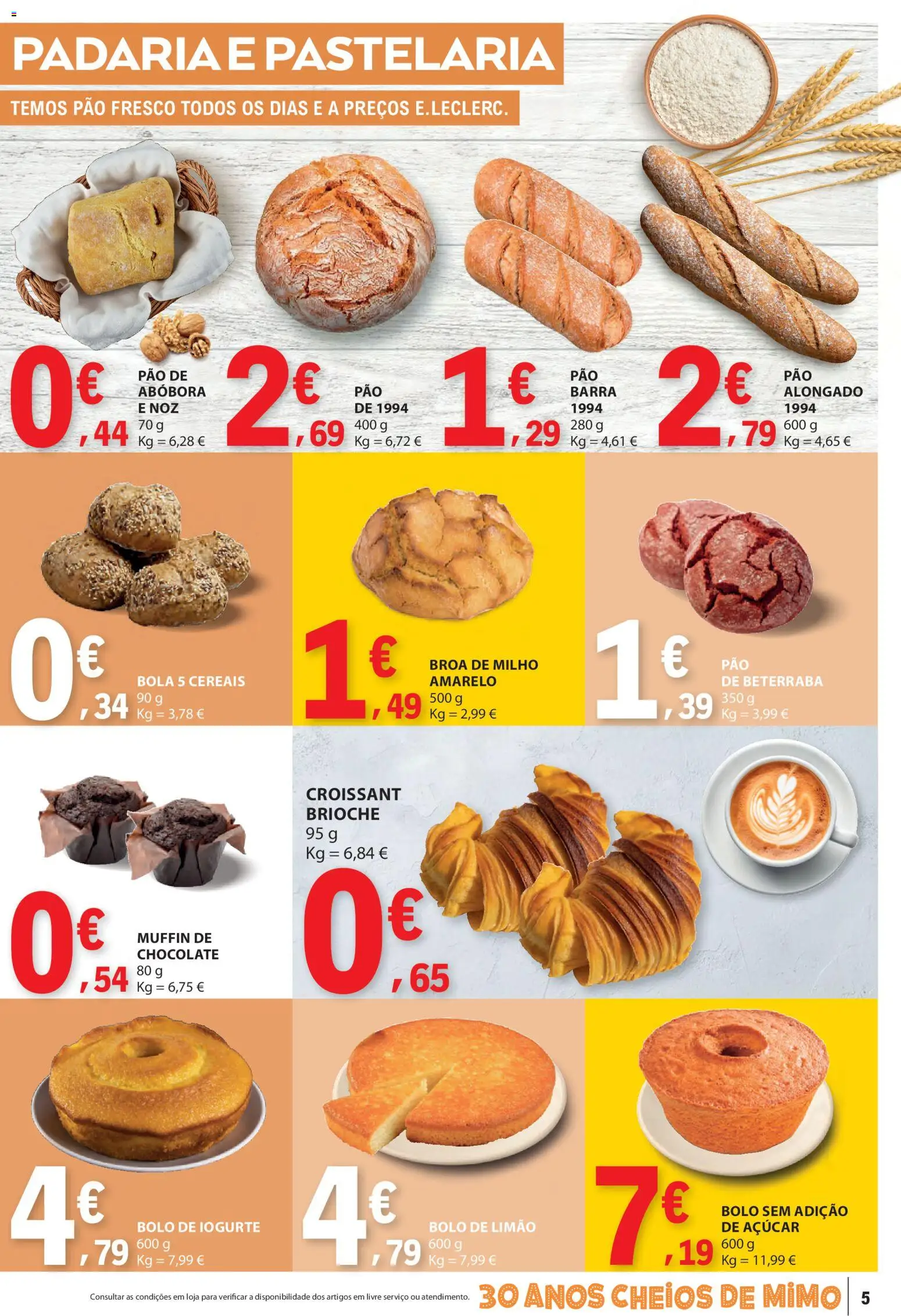 E.Leclerc folheto │ válido de 12.02.2026 | Página: 5 | Produtos: Iogurte, Chocolate, Açúcar, Cereais