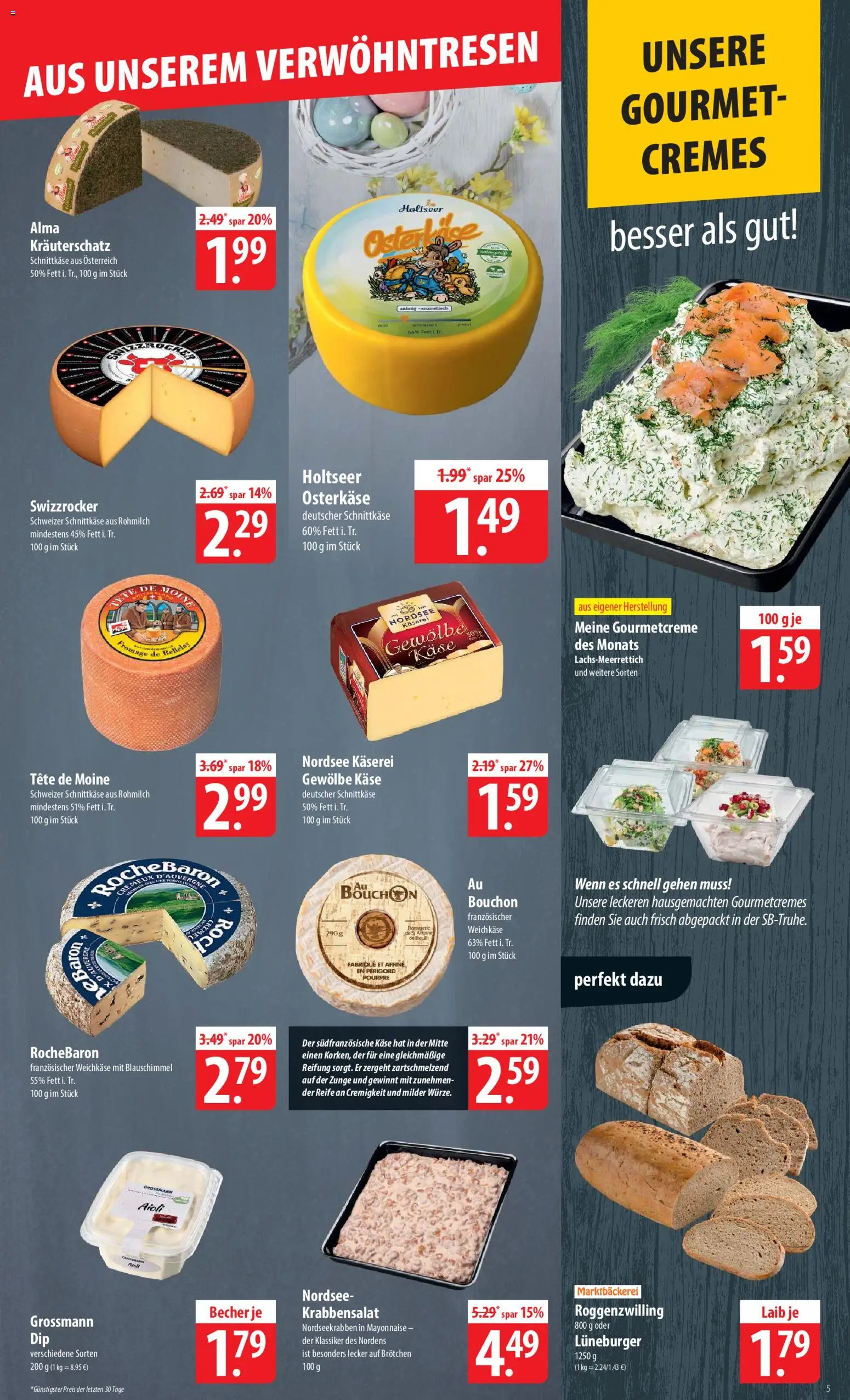 Famila Prospekt 	 – gültig ab 30.03.2026 | Seite: 5 | Produkte: Käse, Mayonnaise