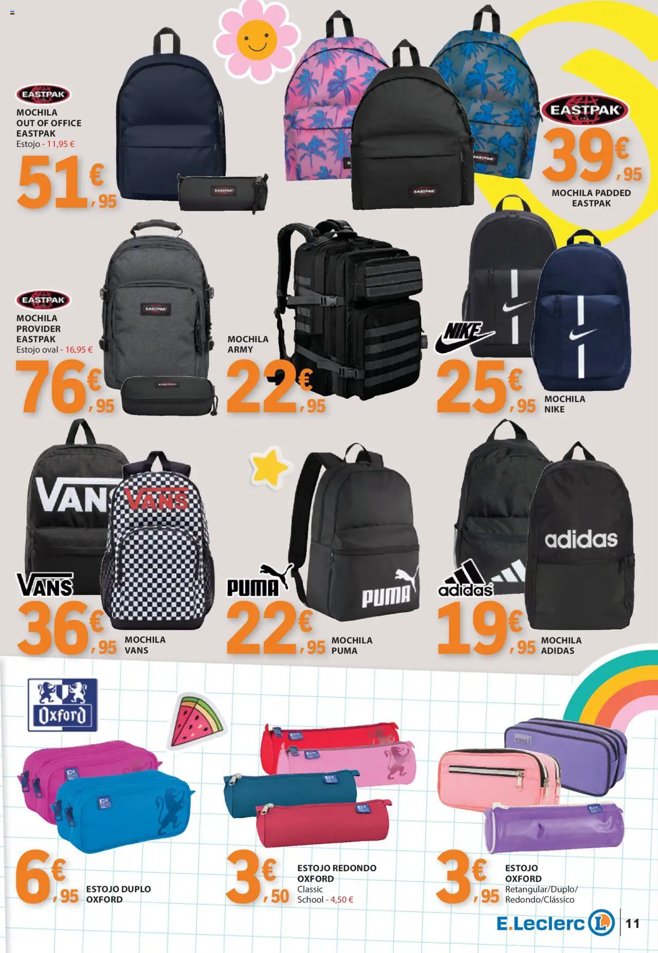 E.Leclerc - Folheto Regresso Aulas │ válido de 05.08.2025 | Página: 11 | Produtos: Mochila