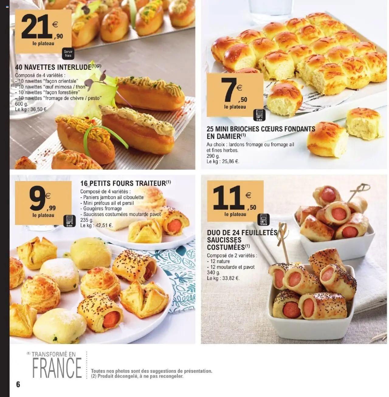  | Page: 6 | Produits: Ail, Lardons, Pesto, Moutarde