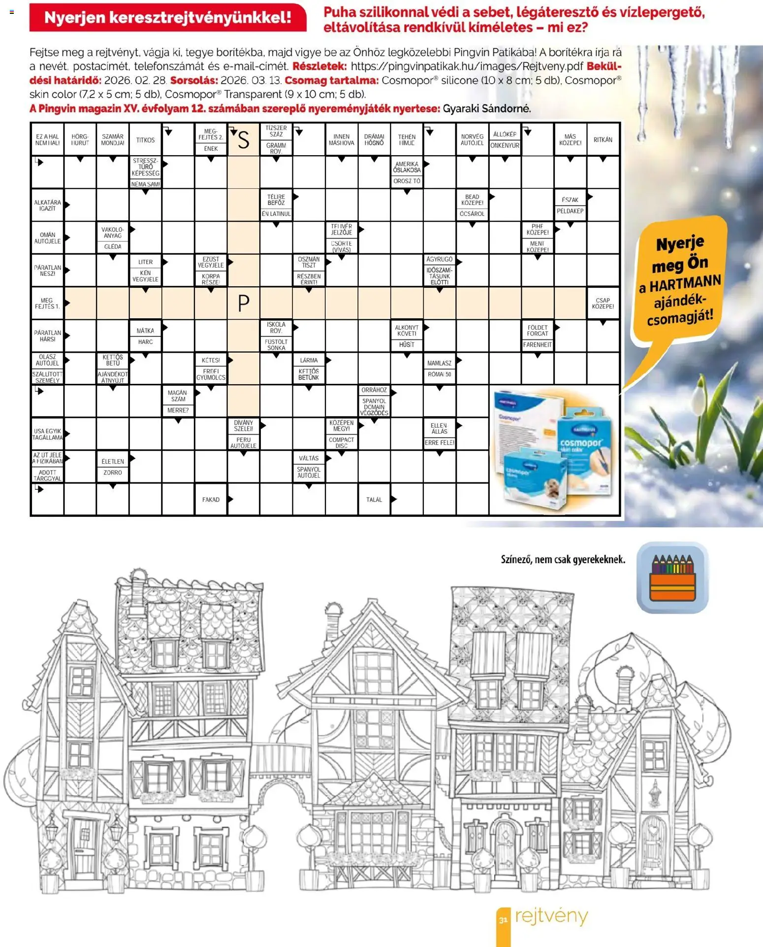 Pingvin Patika akciós ujság - amely érvényes a következő dátumtól: 01.02.2026 | Oldal: 31 | Termékek: Gyümölcs, Sonka, Hal, Túró