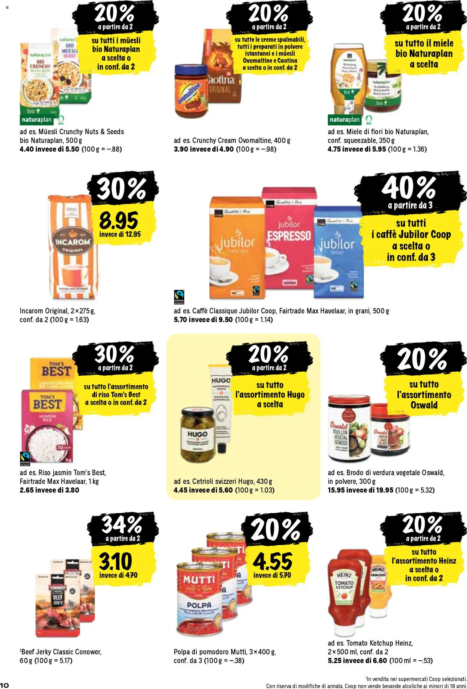 Coop aktionen IT – gültig ab 16.04.2026 | Seite: 10 | Produkte: Ketchup, Miele, Creme