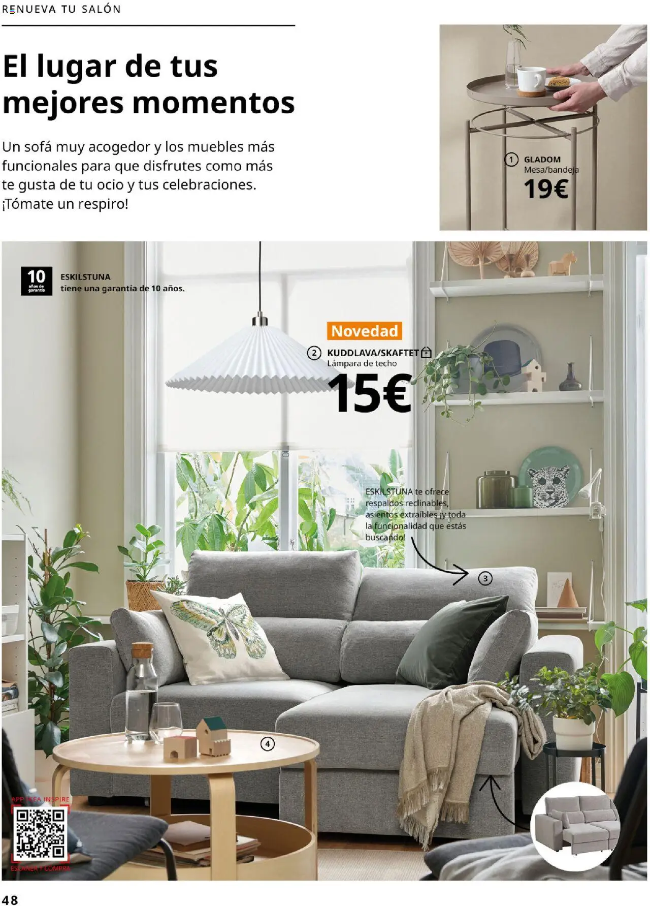 Catálogo IKEA La vida comienza en la cocina │ válido desde el 18.09.2025 | Página: 48 | Productos: Té, Muebles, Sofá, Lámpara