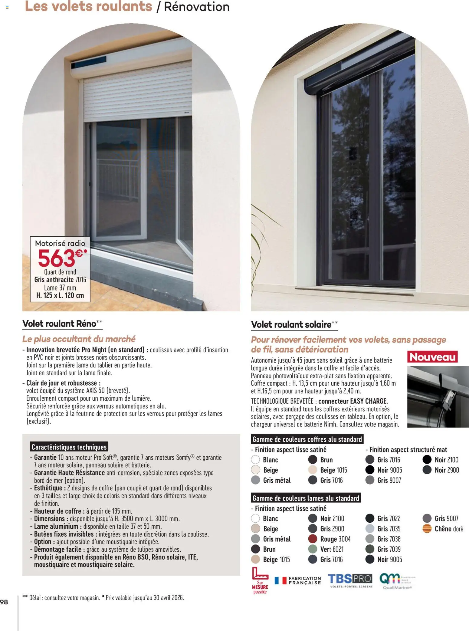 {H1} | Page: 98 | Produits: Radio, Tablier, Tulipes, Panneau solaire