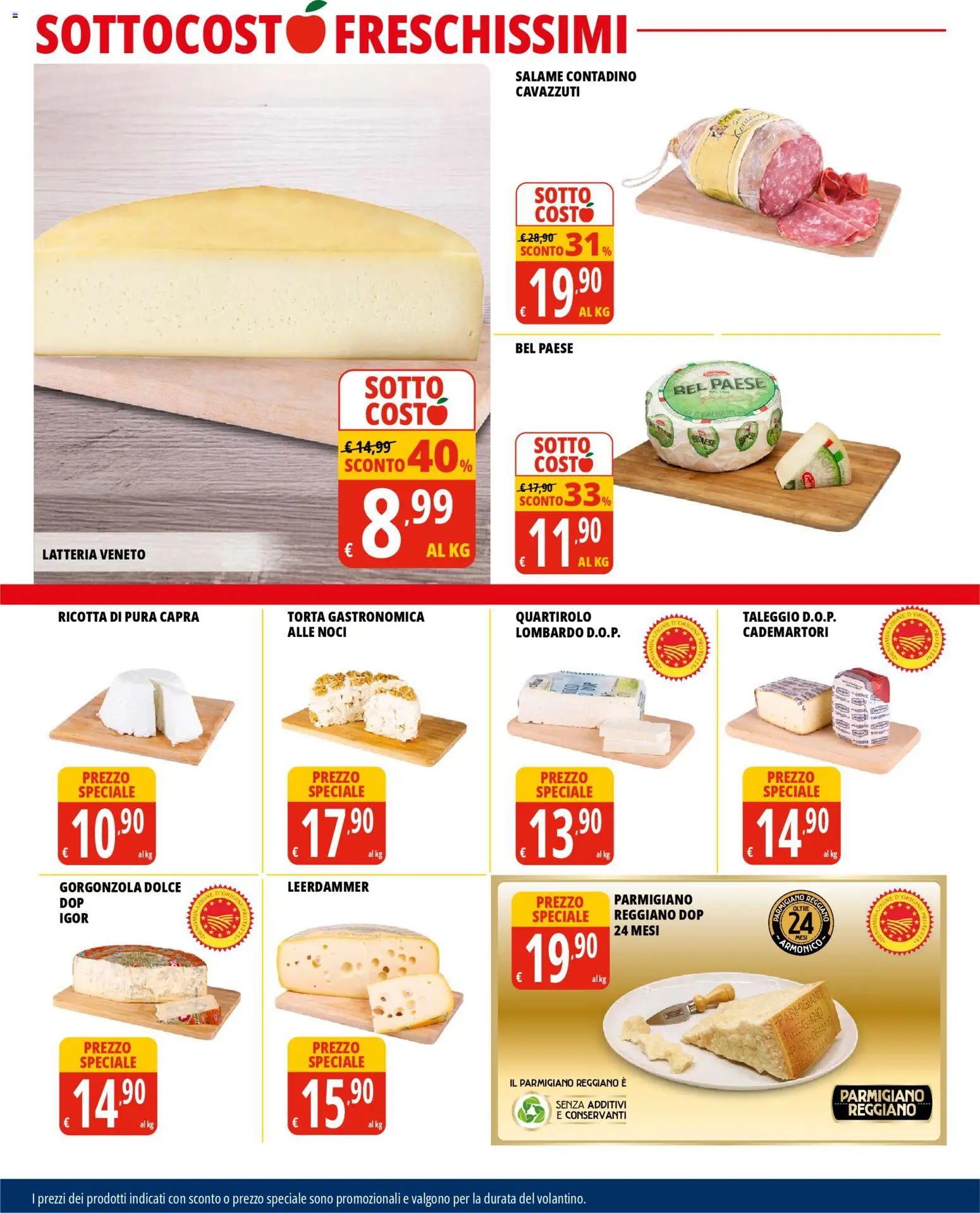 Volantino Tigros del 12.11.2025 | Pagina: 4 | Prodotti: Noci, Torta, Parmigiano reggiano, Gorgonzola