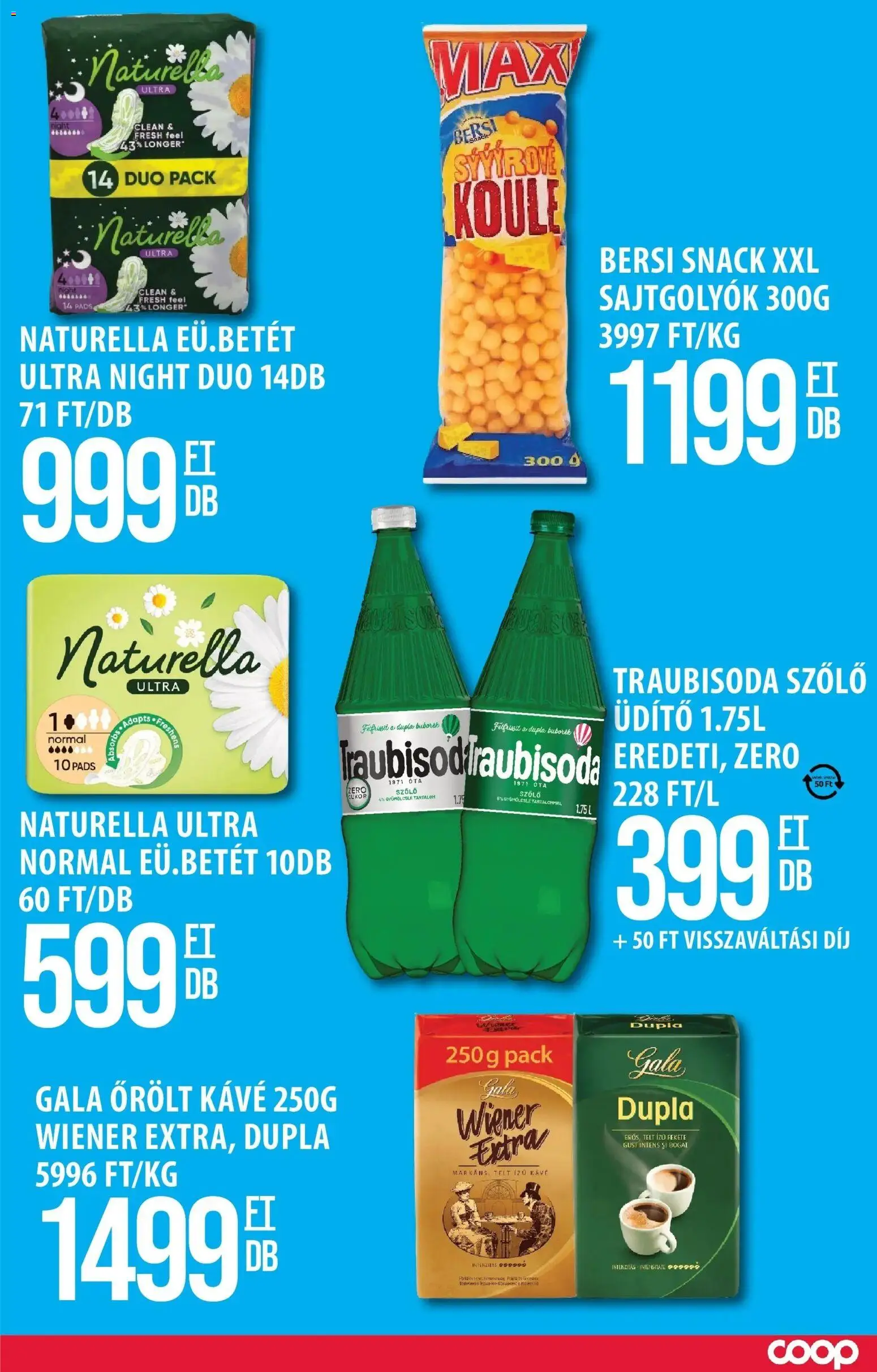 COOP Szolnok akciós ujság - amely érvényes a következő dátumtól: 26.02.2026 | Oldal: 2 | Termékek: Szőlő, Gyümölcslé, Őrölt kávé, Só