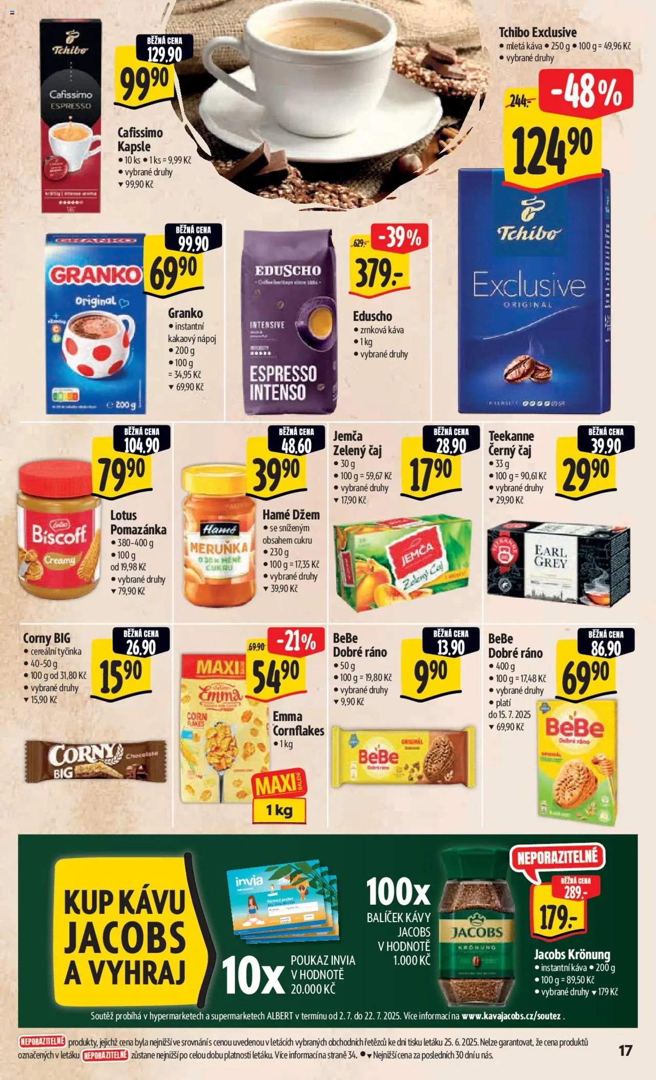 Albert leták - Hypermarket od 02.07.2025 | Strana: 24 | Produkty: Teekanne, Granko, Mletá káva, Bebe