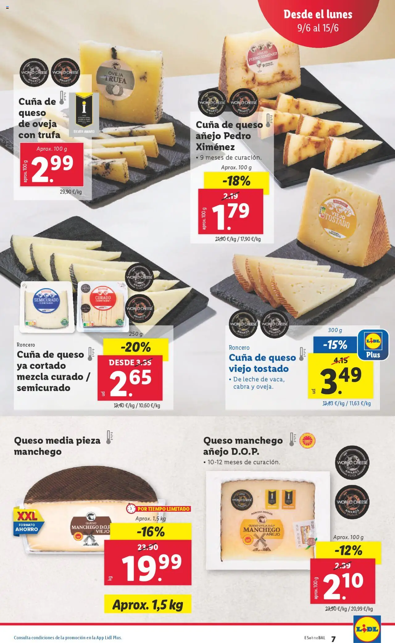 Lidl catálogo MAD │ válido desde el 09.06.2025 | Página: 7 | Productos: Queso de oveja, Leche, Queso, Cuna