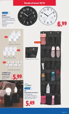 Vista previa W5 Organizador para puerta, 24 compartimentos. Con 3 ganchos de metal para colgar en puertas estándar con un grosor de aprox. 4,5 cm. válido desde el 15.12.2025 | Página: 15