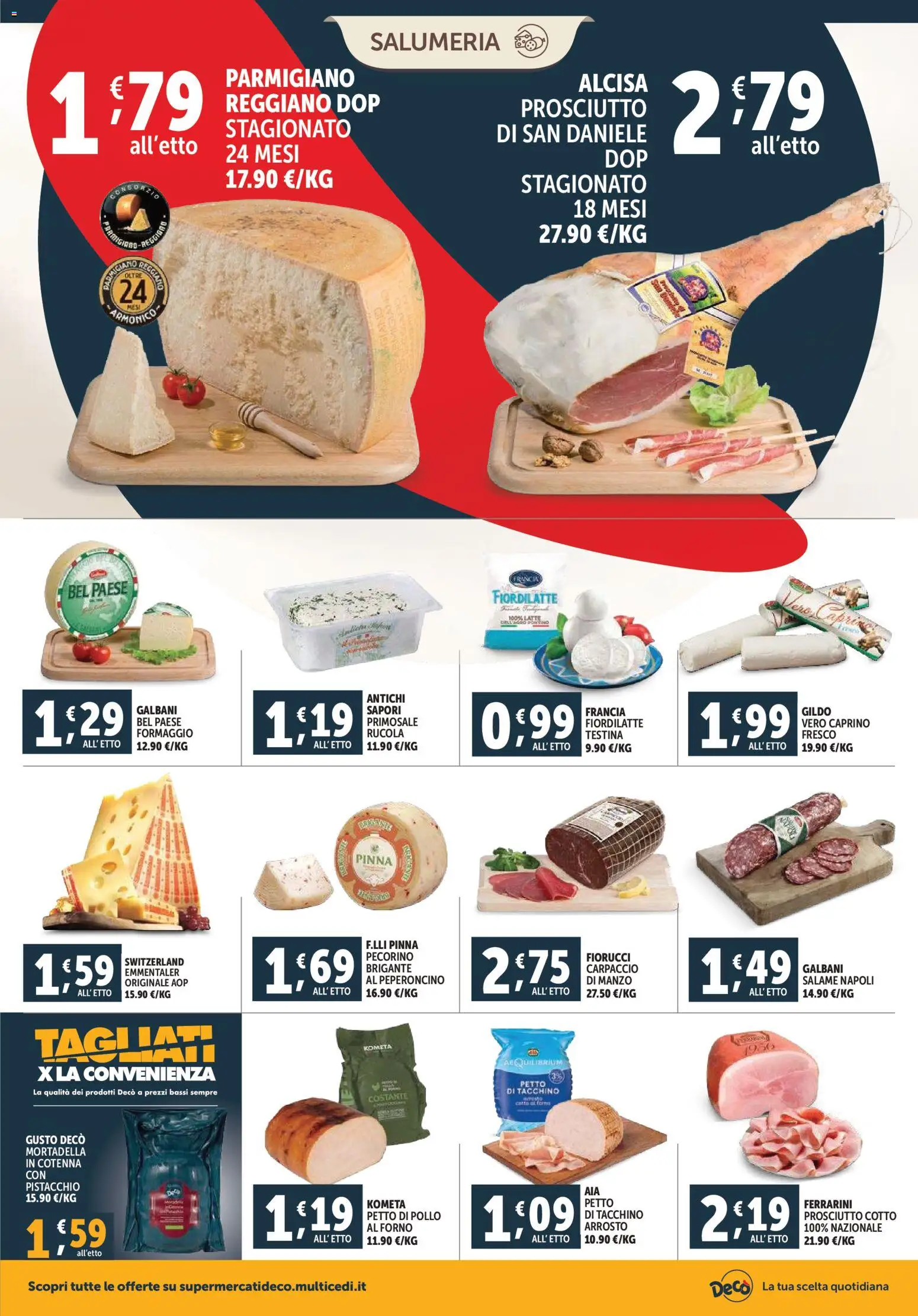 Volantino Decò del 07.11.2025 | Pagina: 4 | Prodotti: Arrosto, Pollo, Rucola, Manzo