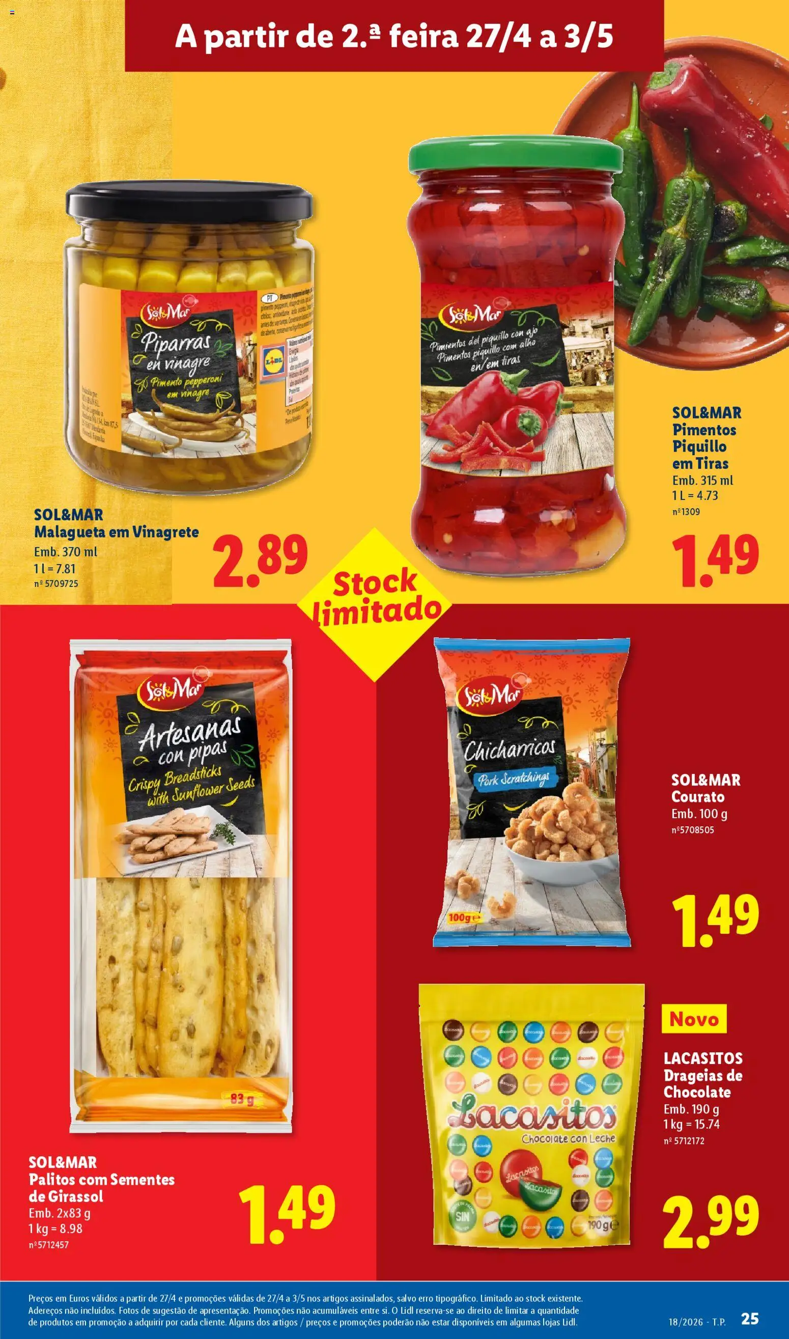 Lidl folheto │ válido de 27.04.2026 | Página: 25 | Produtos: Vinagre, Chocolate