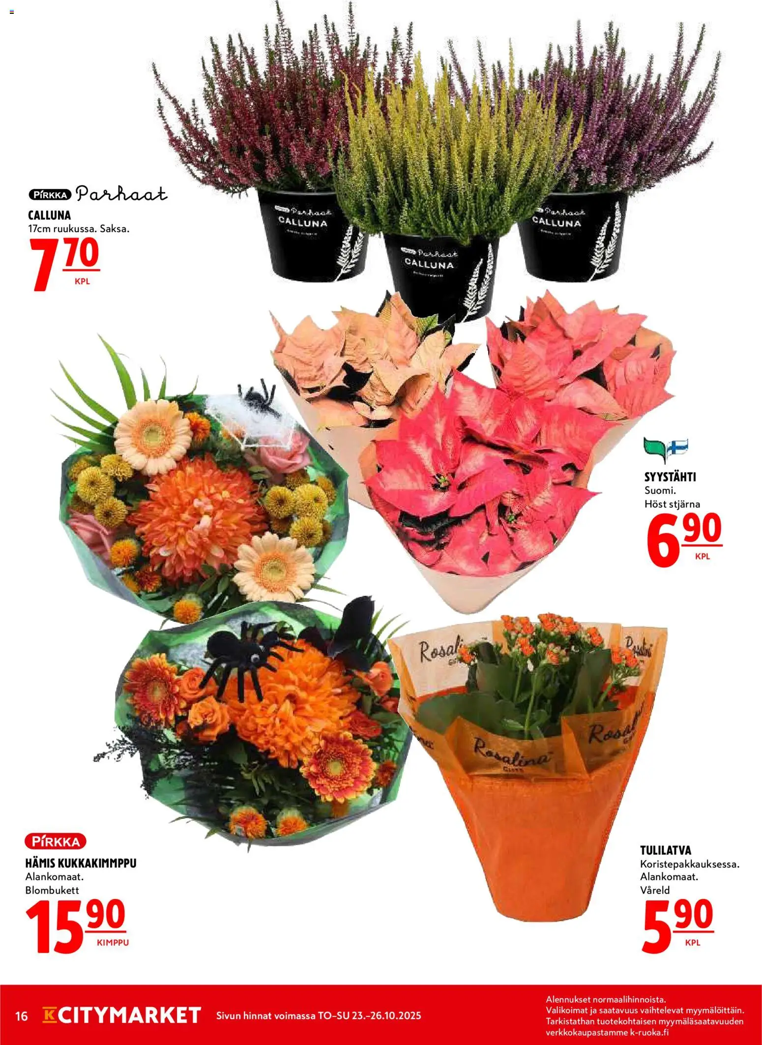 K-Citymarket tarjoukset – voimassa 23.10.2025 alkaen | Sivu: 16