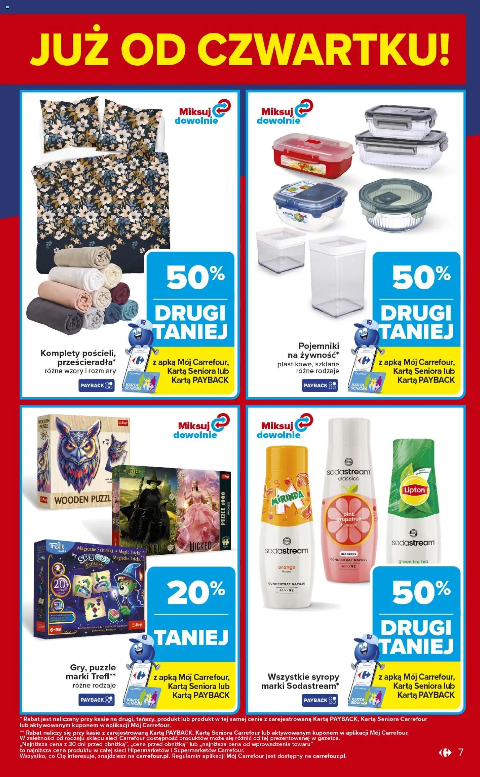 Carrefour Gazetka - Weekend okazji od 19.02.2026 | Strona: 7 | Produkty: Karta, Ice Tea, Sodastream