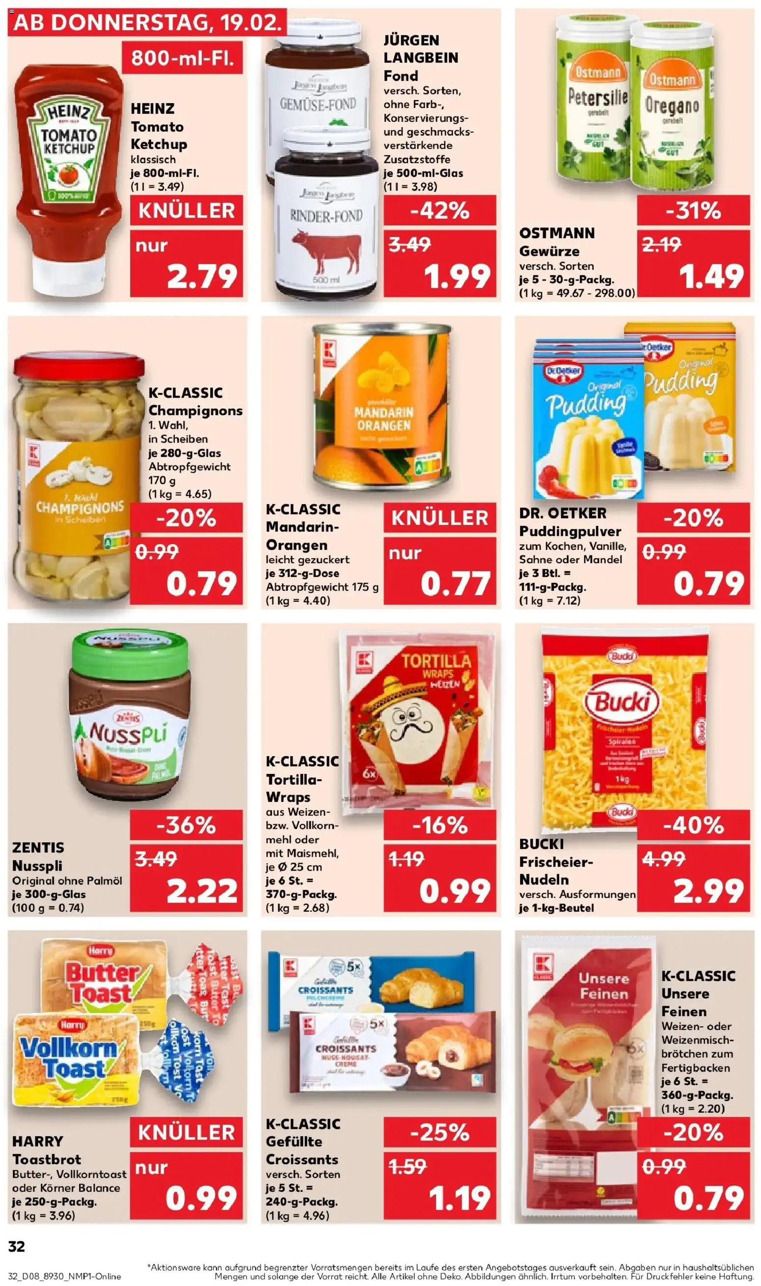Kaufland prospekt Waldshut-Tiengen	 – gültig ab 19.02.2026 | Seite: 48 | Produkte: Mehl, Pudding, Gewürze, Petersilie