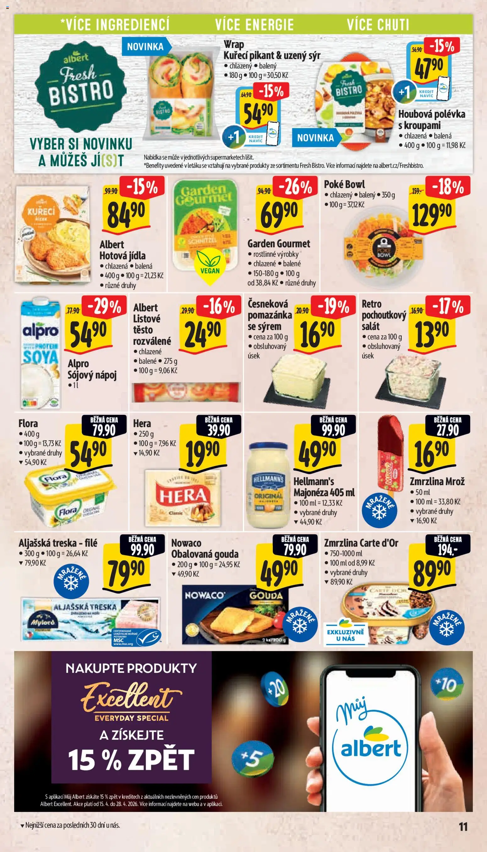 Albert leták - Supermarket od 22.04.2026 | Strana: 19 | Produkty: Aljašská treska, Treska, Salát, Hera