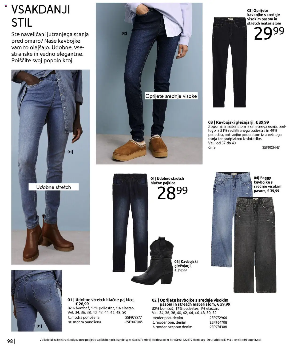Bonprix katalog │ velja od 01.09.2025 | Stran: 98 | Izdelki: Pajkice, Kavbojke